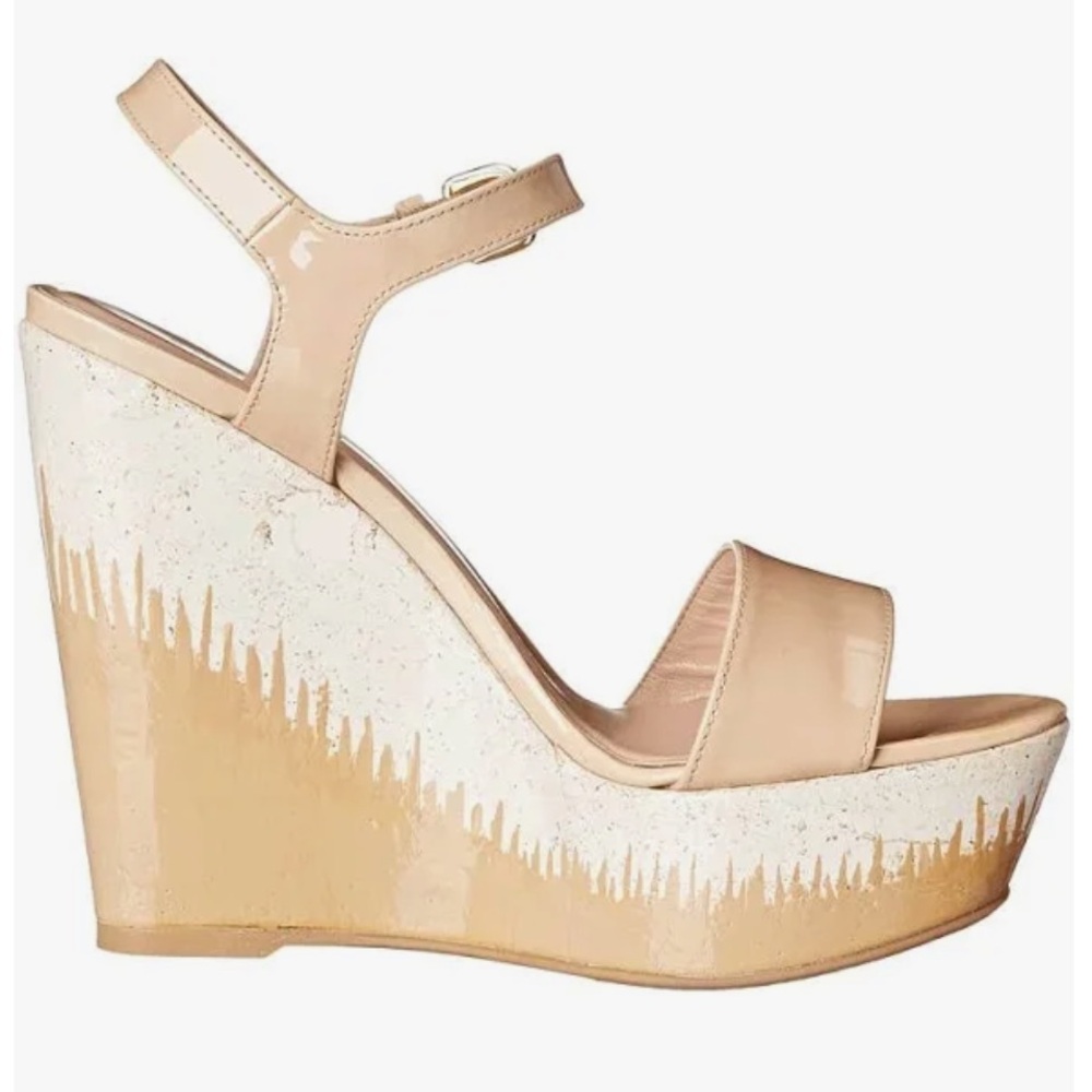 Stuart Weitzman Singlesky Wedge Sandals